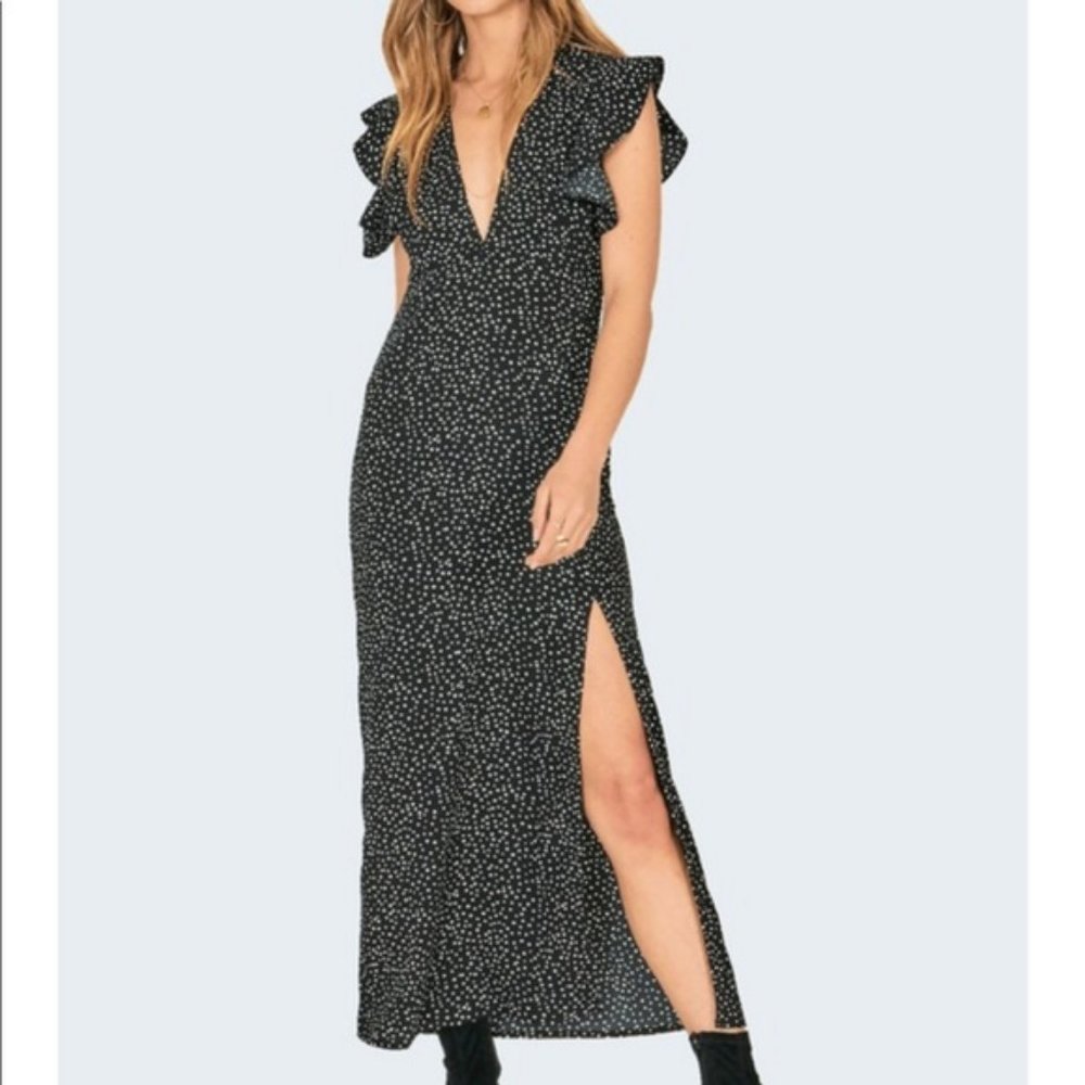 NWT Amuse Society Keepin it Real Frill Dress